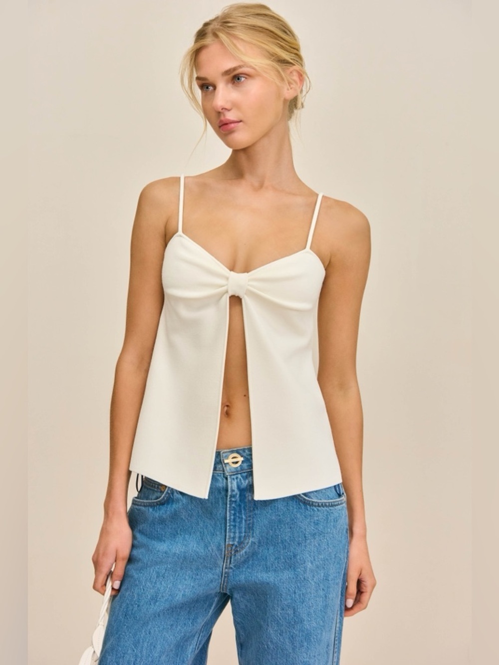 Cult Gaia Lennon Knit Tank Top Medium